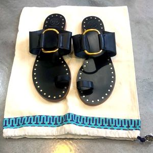 New without tags Black Ravello Tory Burch sandals